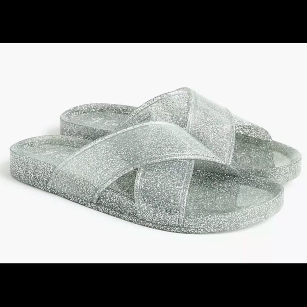 J. Crew Jelly Pool Slides Fit like 10